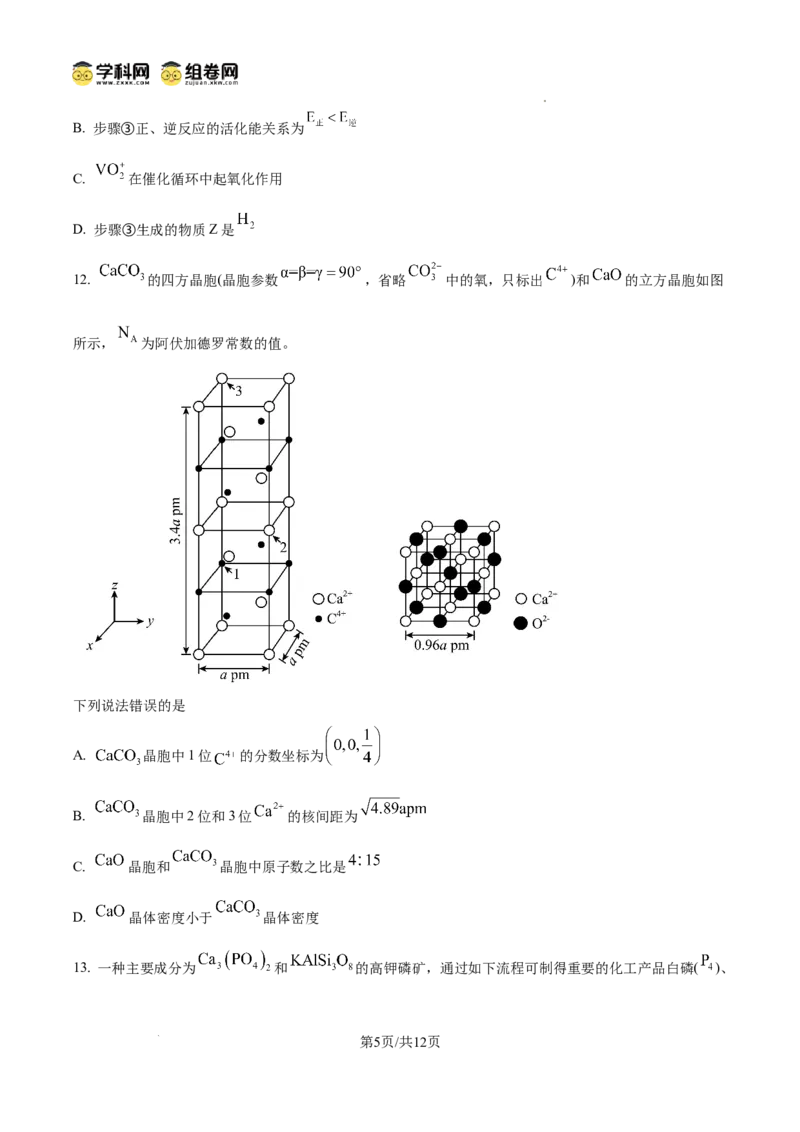 《2025年四川高考真题化学试题（原卷版）(1)_高考一二三轮复习_化学_2027年高考化学专项复习_2008年-2026年化学高考真题-G427_2025年高考_2025年高考四川卷化学高考真题解析（参考版）》第5页预览