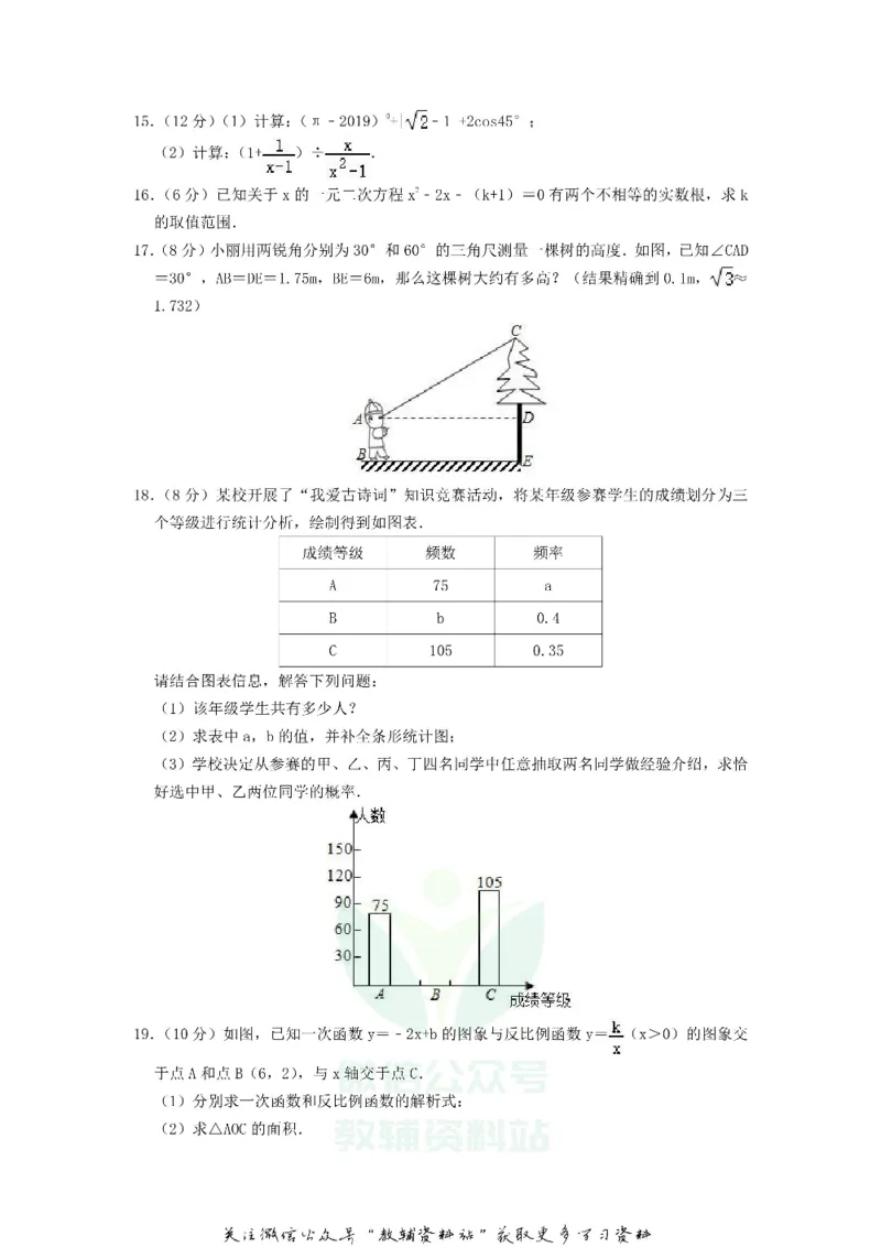 《2019四川省阿坝州中考数学真题及答案_初高中资料库_初中资料库（转存避免链接过期失效）_初中数学》第3页预览