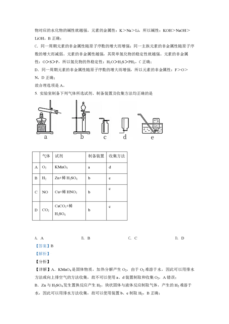《2021年北京市高考化学试卷（含解析版）_高考一二三轮复习_化学_2026年-化学高考专项复习_2008年-2025年化学高考真题_2008-2020年高考_地方卷_北京高考化学2008-2020_A4word版_PDF版（赠送）》第3页预览