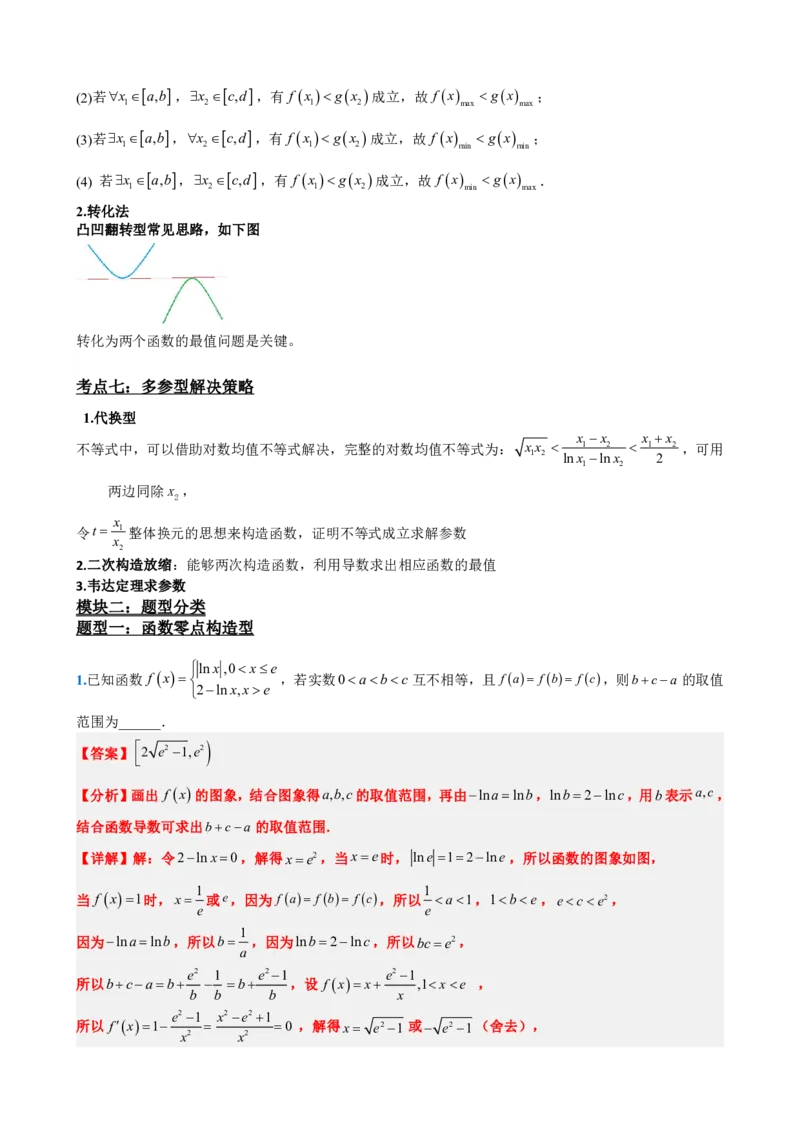《5.11函数与导数压轴小题技巧（解析）(1)_2026版高中《二三轮复习+冲刺复习》_导数知识点+题型分类_单独的原卷版+解析版》第4页预览
