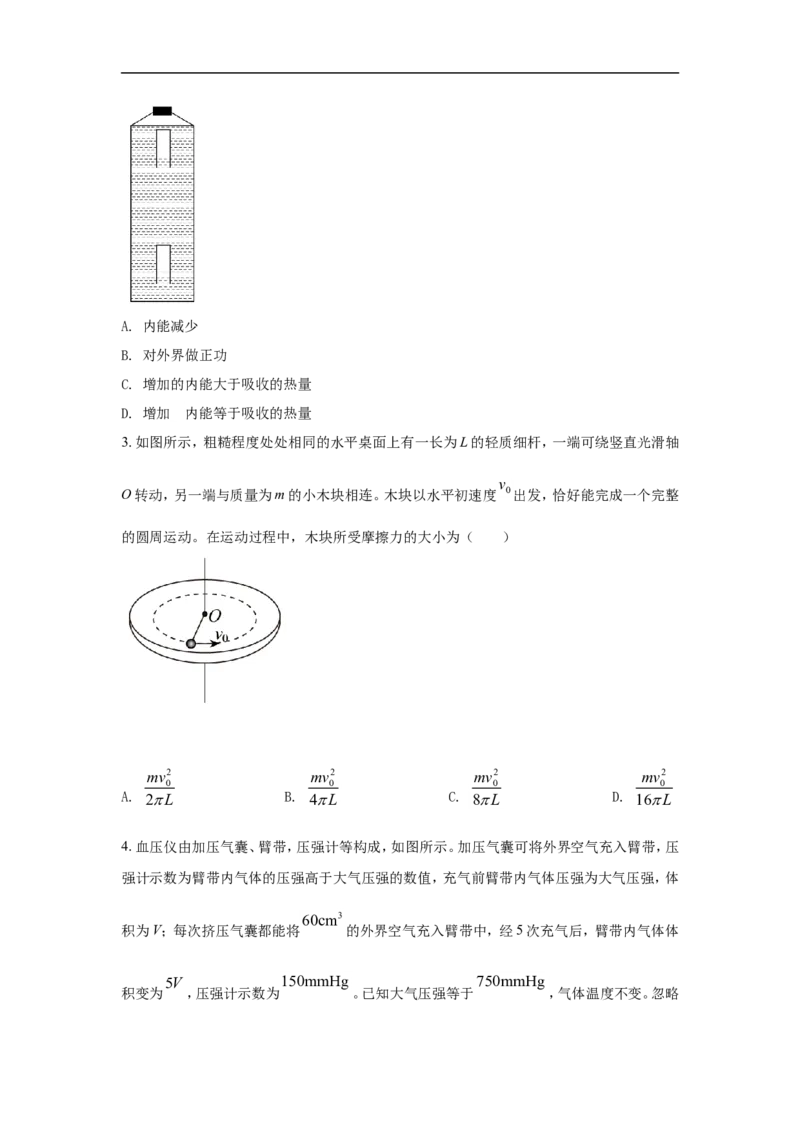 《2021年高考真题品优教学物理（山东卷)（原卷版）_高考一二三轮复习_物理_2026年-物理高考专项复习_2008年-2025年物理高考真题_2021年高考_2021山东高考物理》第2页预览