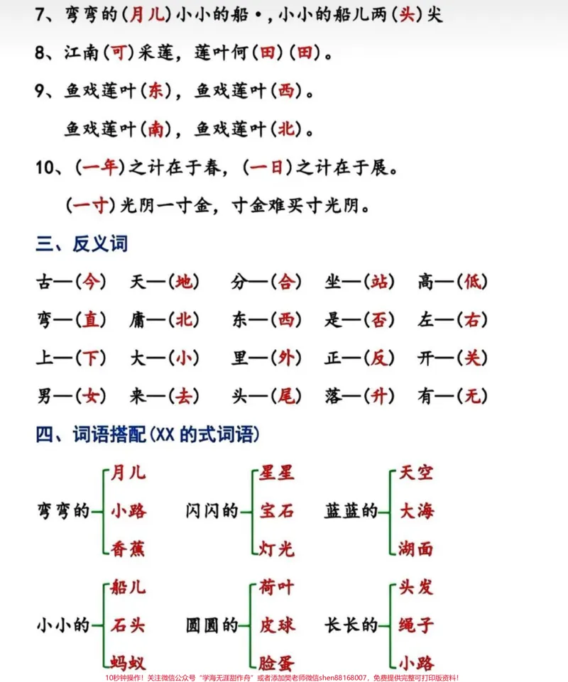 《#知识点总结#一年级重点知识归纳#一年级语文》第3页预览