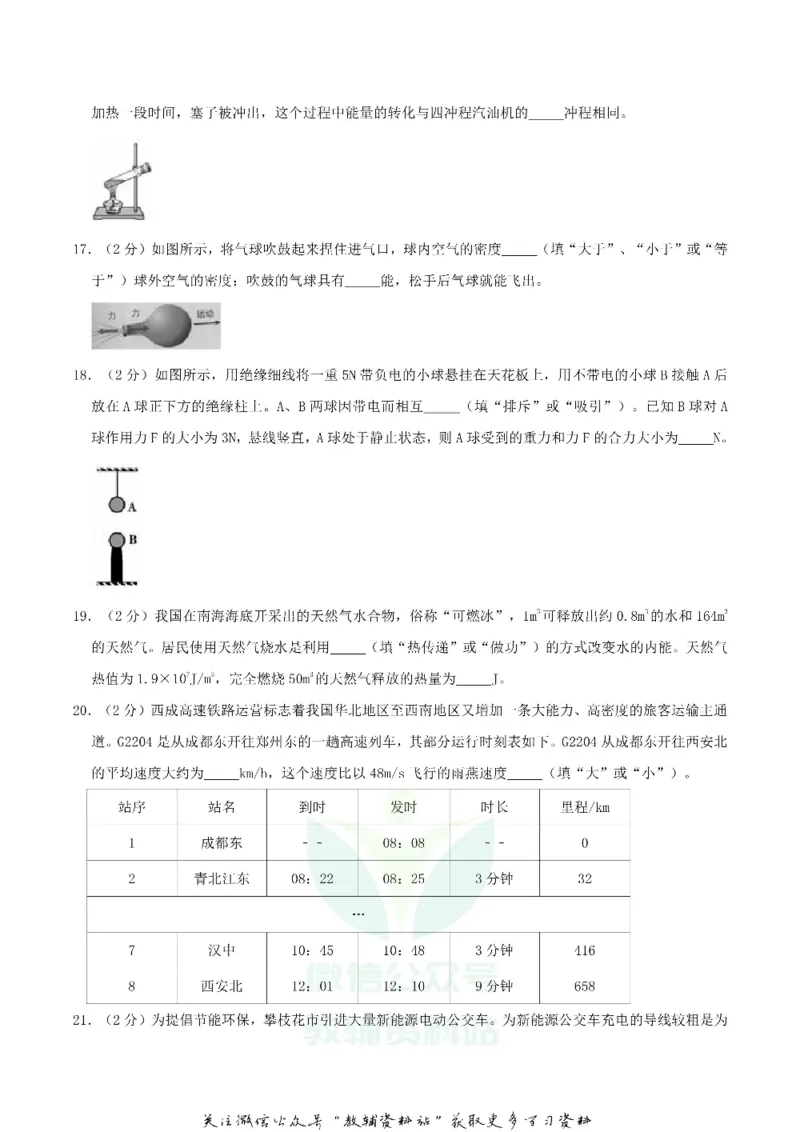 《2019四川省攀枝花市中考物理真题及答案_初高中资料库_初中资料库（转存避免链接过期失效）_初中物理》第5页预览