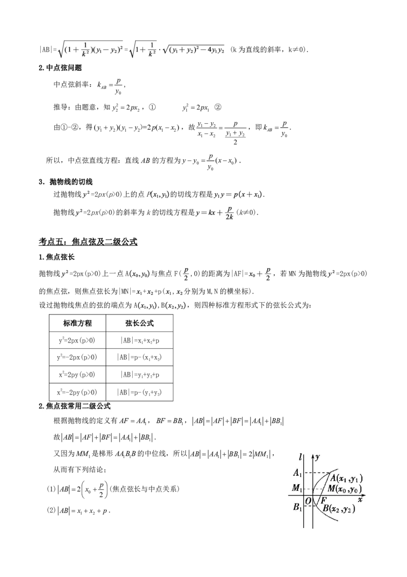 《3.6抛物线的简单几何性质（原卷版）(1)_2026版高中《二三轮复习+冲刺复习》_圆锥曲线PDF矢量版_原卷版+解析版》第4页预览