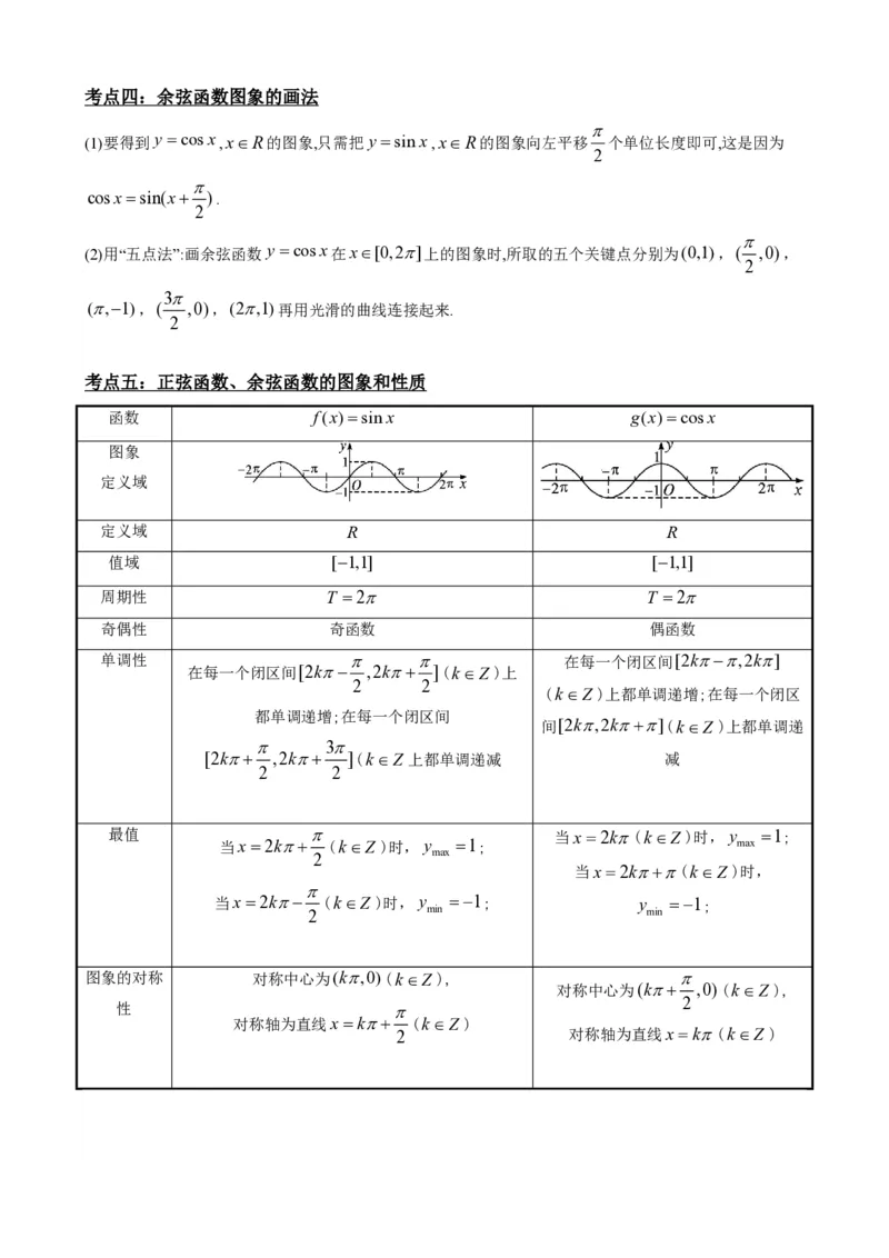 《5.5正弦函数、余弦函数的图象与性质（原卷）(1)_2026版高中《二三轮复习+冲刺复习》_三角函数矢量版PDF_单独的原卷版+解析版》第4页预览