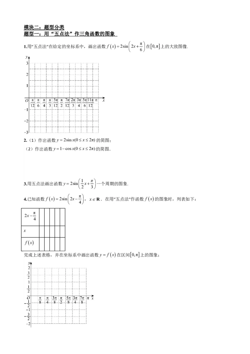 《5.5正弦函数、余弦函数的图象与性质（原卷）(1)_2026版高中《二三轮复习+冲刺复习》_三角函数矢量版PDF_单独的原卷版+解析版》第6页预览