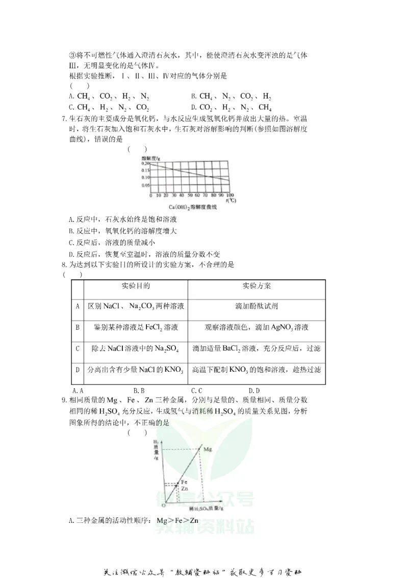 《2019山东省济宁市中考化学真题及答案_初高中资料库_初中资料库（转存避免链接过期失效）_初中化学》第2页预览