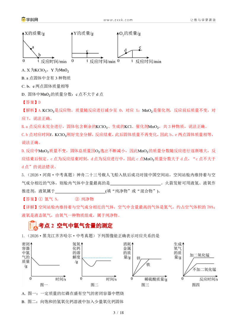 《专题03空气和氧气(1年汇编)(全国通用01期)(解析版)_2026秋初中教辅合集_2027学科网&_2027新好题汇编_2027好题汇编2026年中考化学真题分类汇编(化学)(全国通用)》第3页预览