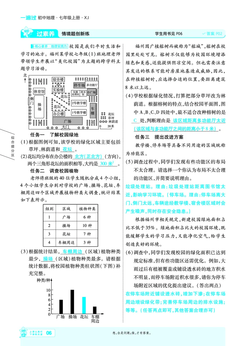 《一遍过七上地理湘教主书教用_2026秋初中教辅合集_2027一遍过_2027《天星教育•一遍过》7上地理（湘教版）》第6页预览