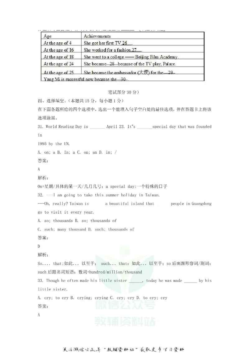 《2019广东省梅州市中考英语试题及答案_初高中资料库_初中资料库（转存避免链接过期失效）_初中英语》第4页预览