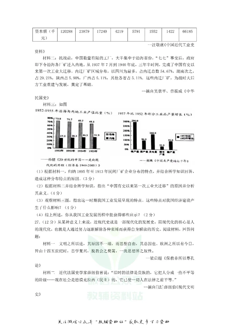 《2019广东省肇庆市中考历史真题及答案_初高中资料库_初中资料库（转存避免链接过期失效）_初中历史》第5页预览
