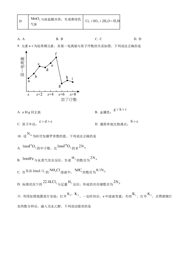 《2025年广东高考真题化学试题（原卷版）(1)_高考一二三轮复习_化学_2027年高考化学专项复习_2008年-2026年化学高考真题-G427_2025年高考_2025年高考广东卷化学高考真题解析（参考版）》第4页预览