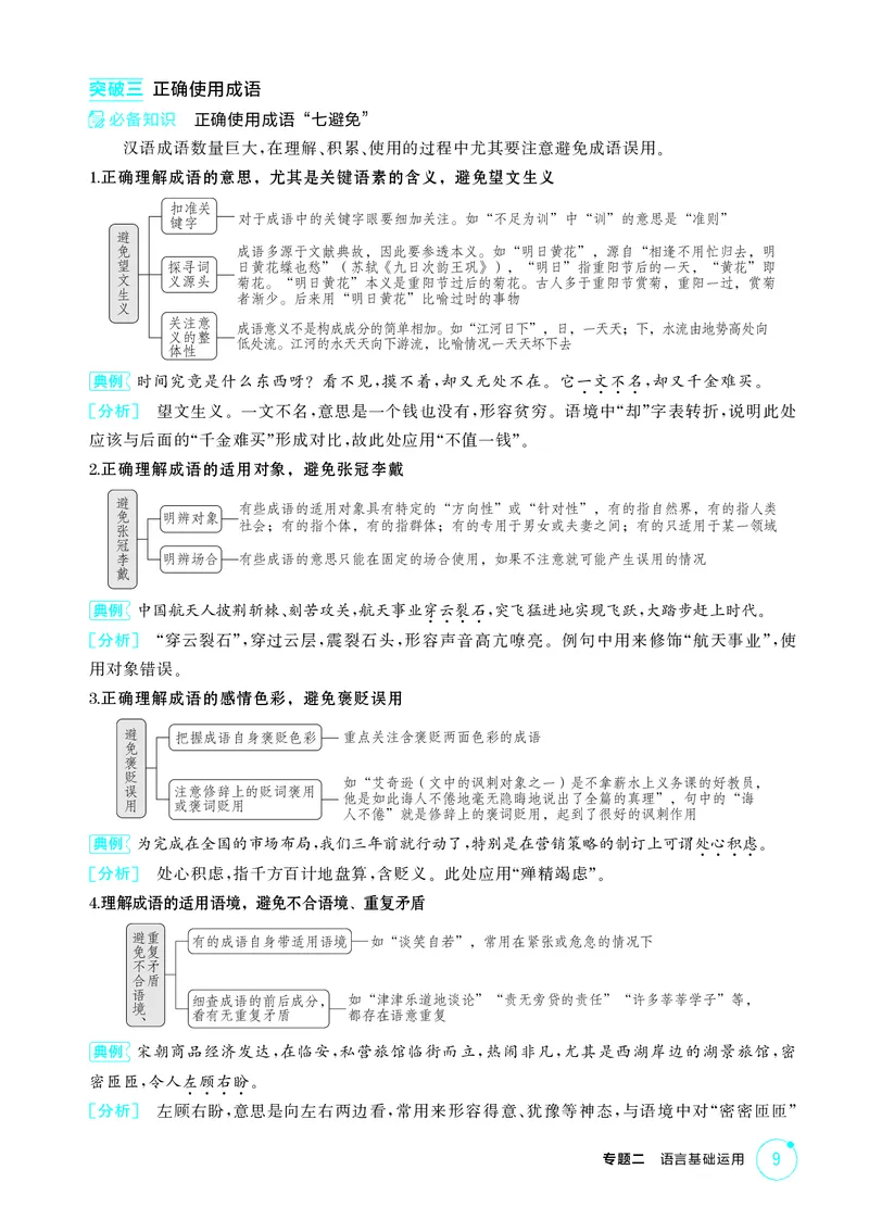 《1_专题二　语言基础运用_2026版教学资源包_202653高考总复习A版_北京版_2026版.北京版.高考总复习.语文.5·3A版_专题二语言基础运用_2_精讲册PDF》第6页预览