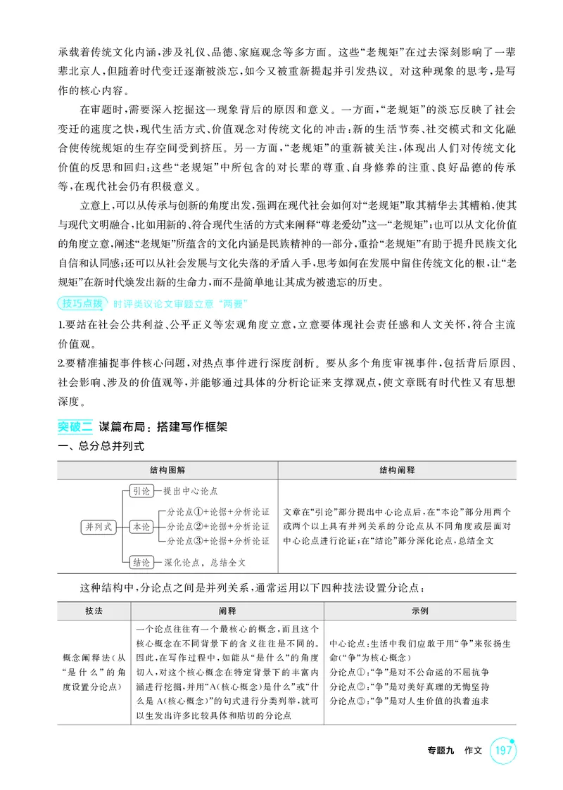 《1_专题九　作文_2026版教学资源包_202653高考总复习A版_北京版_2026版.北京版.高考总复习.语文.5·3A版_专题九作文_2_精讲册PDF》第4页预览