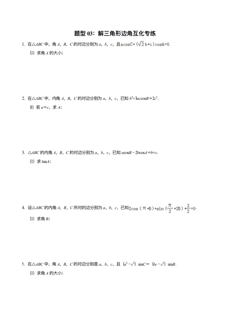 《专题05：解三角形_2026版高中《二三轮复习+冲刺复习》_高考数学冲刺笔记猫老师猫老师2026版高考数学冲刺笔记+猫老师2026年高考数学考点一遍过全套(完整版)》第5页预览