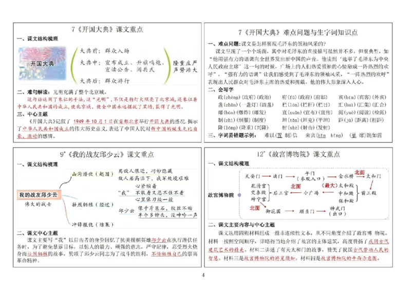 《六（上）语文新版课课贴2024秋(1)_6年级上册同步教辅_6上语文_六上语文课课练》第4页预览