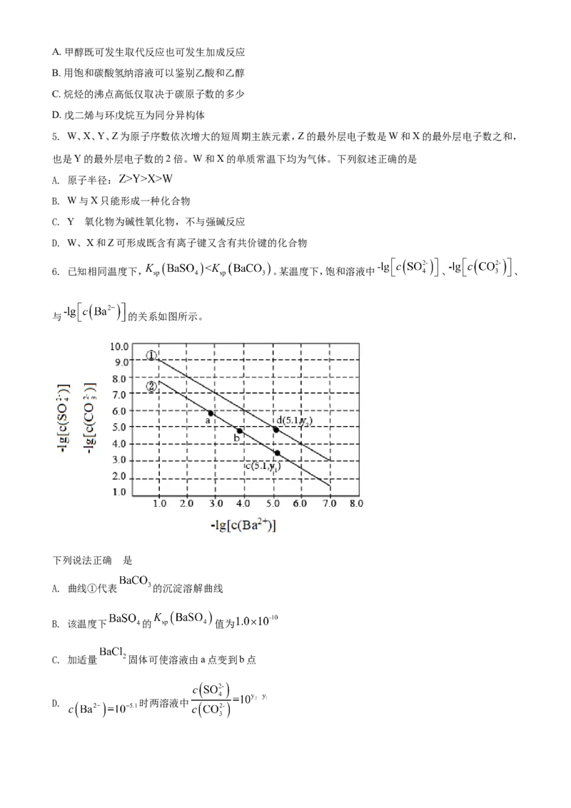 《2021年高考全国甲卷化学试题(原卷版)(1)_高考一二三轮复习_化学_2027年高考化学专项复习_2008年-2026年化学高考真题-G427_2021年高考_2021全国甲卷化学_2021全国甲卷化学A4Word版》第2页预览