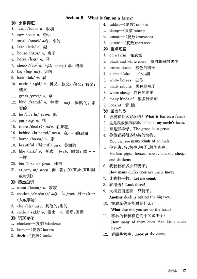 《3、2026秋全品背记本_2026秋初中教辅合集_2027全品作业_2027《全品作业本》7上英语（人教版）》第6页预览