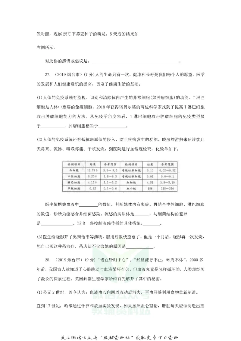 《2019山东省烟台市中考生物真题及答案_初高中资料库_初中资料库（转存避免链接过期失效）_初中生物》第8页预览