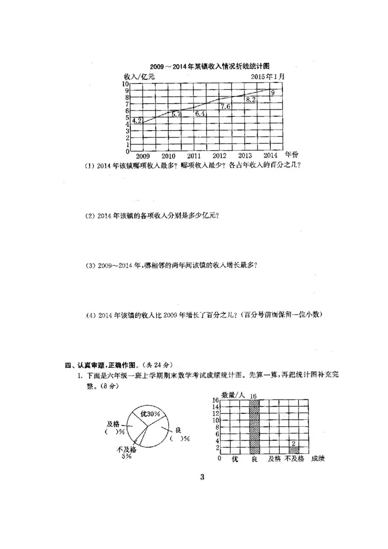 《六(下)苏教版数学卷全程测评卷(全套22套)_6年级下册同步教辅_6下-数学_六下数学苏教版试卷》第4页预览