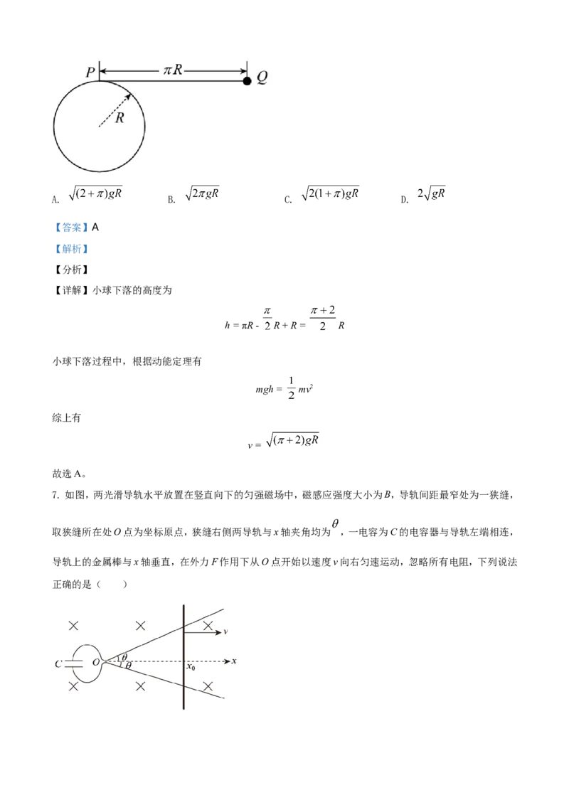 《2021年河北省普通高中学业水平选择性考试（河北卷）（解析版）_高考一二三轮复习_物理_2026年-物理高考专项复习_2008年-2025年物理高考真题_2021年高考_2021年新高考河北物理_A4Word版》第6页预览