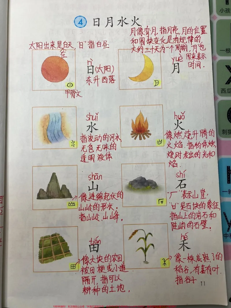 《一年级上册语文《第一单元》详细笔记》第6页预览
