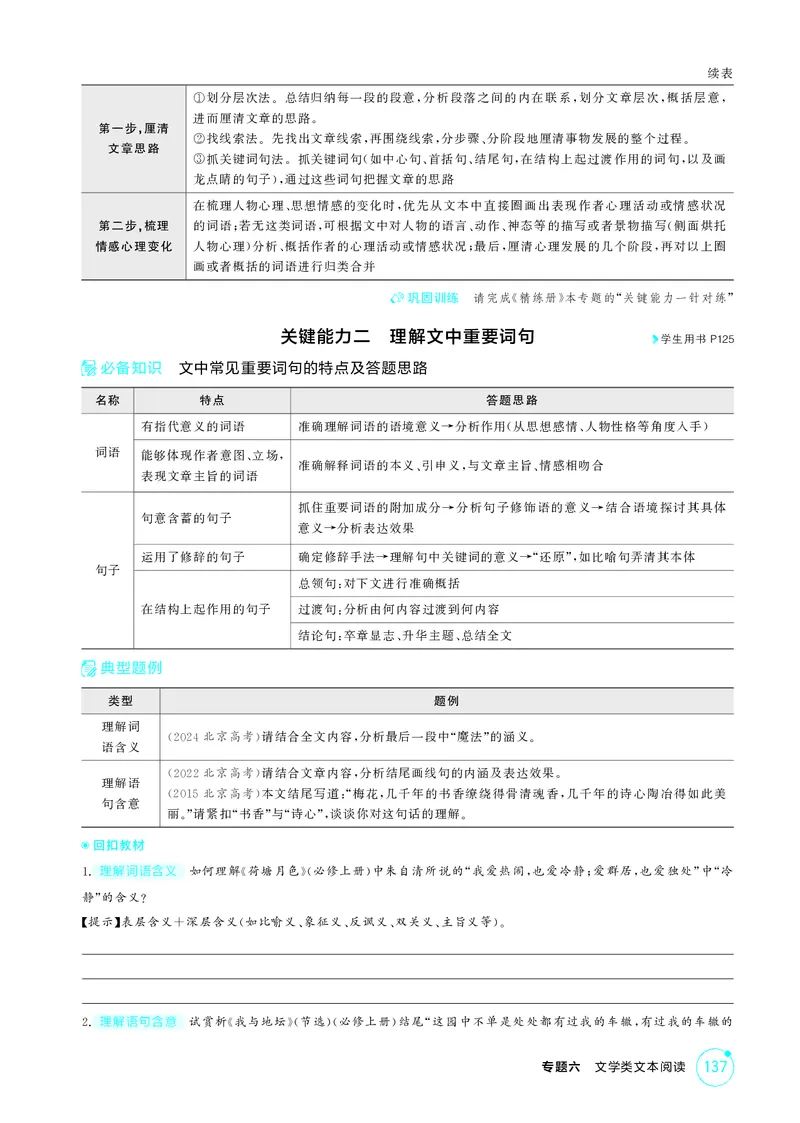 《1_专题六　文学类文本阅读_2026版教学资源包_202653高考总复习A版_北京版_2026版.北京版.高考总复习.语文.5·3A版_专题六文学类文本阅读_2_精讲册PDF》第10页预览