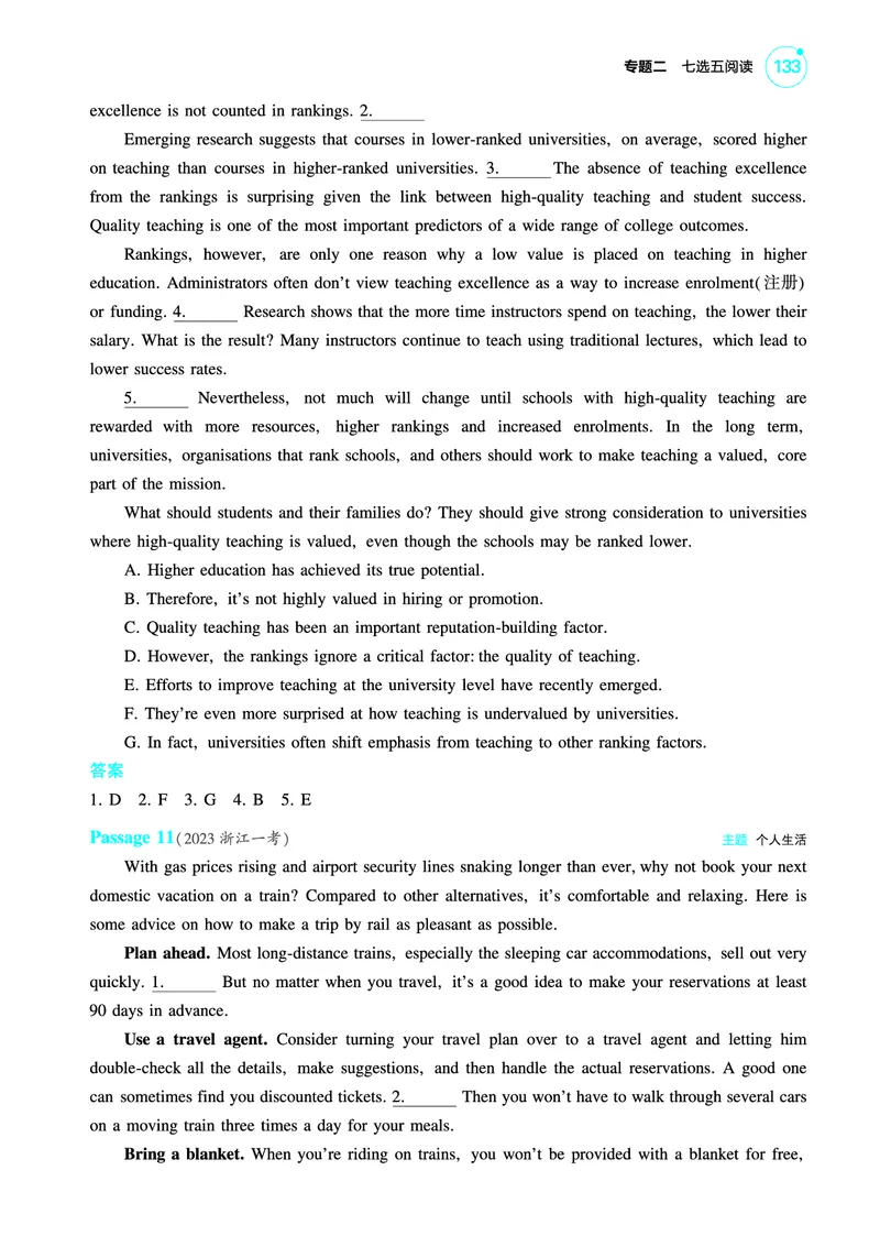 《1_专题二_七选五阅读（教参PDF）_2025版教学资源包_（总复习系列）2025版《5年高考3年模拟》新高考版A版（⭐全科）_2025版.新高考版.高考总复习.英语.5·3A版_题型册_专题二_七选五阅读》第10页预览