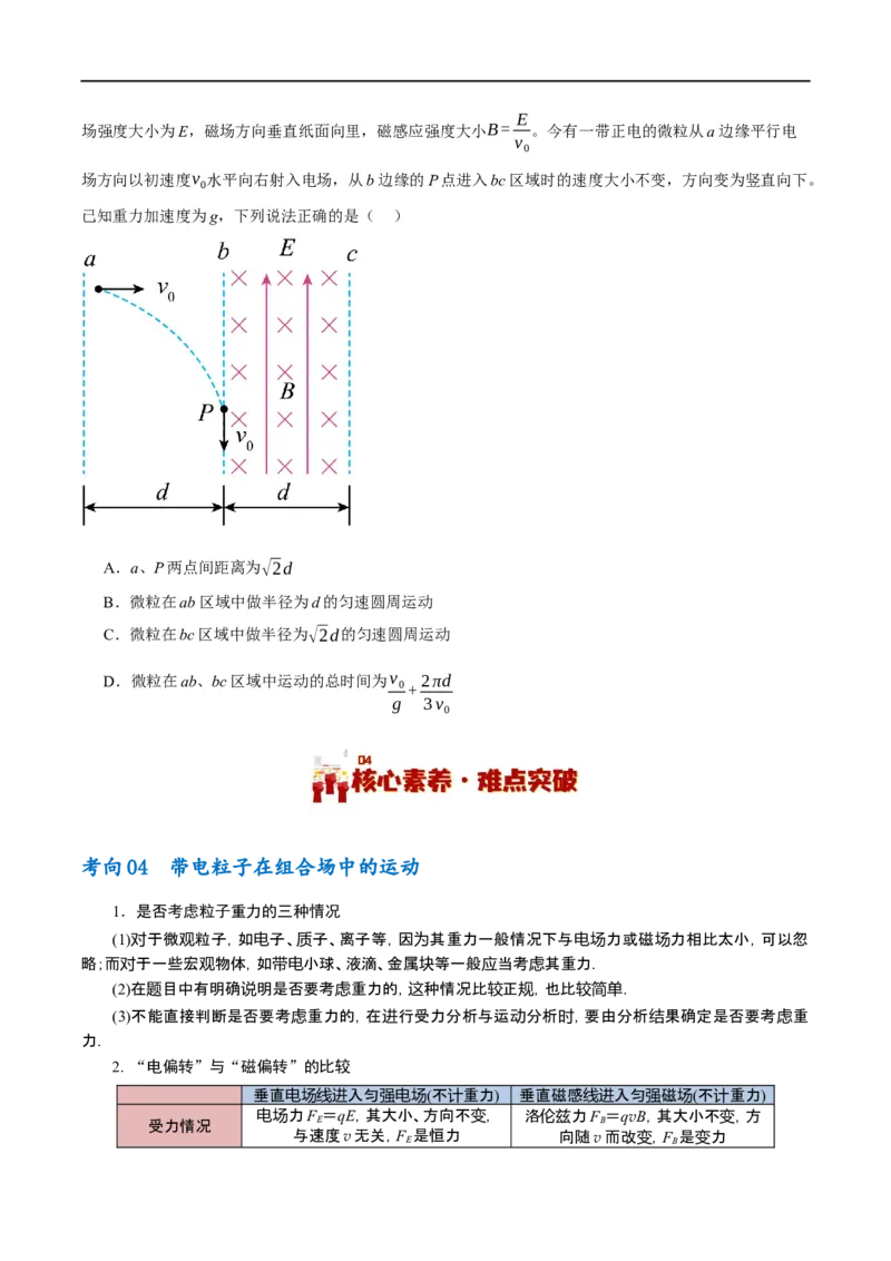 《专题09带电粒子在电磁场中的运动（讲义）（原卷版）(1)_2026版高中《二三轮复习+冲刺复习》》第10页预览