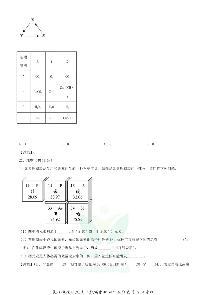 《2020宁夏吴忠中考化学真题及答案_初高中资料库_初中资料库（转存避免链接过期失效）_初中化学》第5页预览