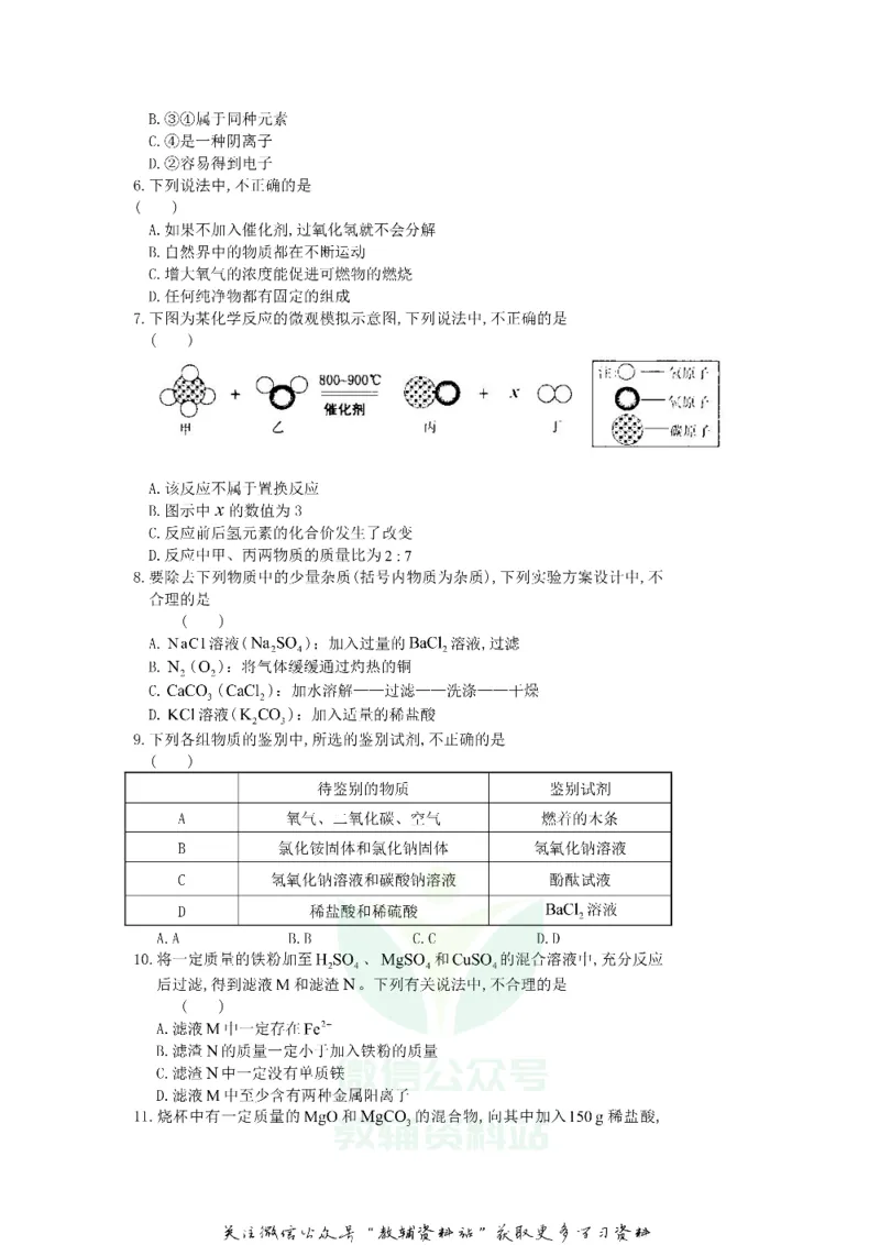《2019山东省济南市中考化学真题及答案_初高中资料库_初中资料库（转存避免链接过期失效）_初中化学》第2页预览