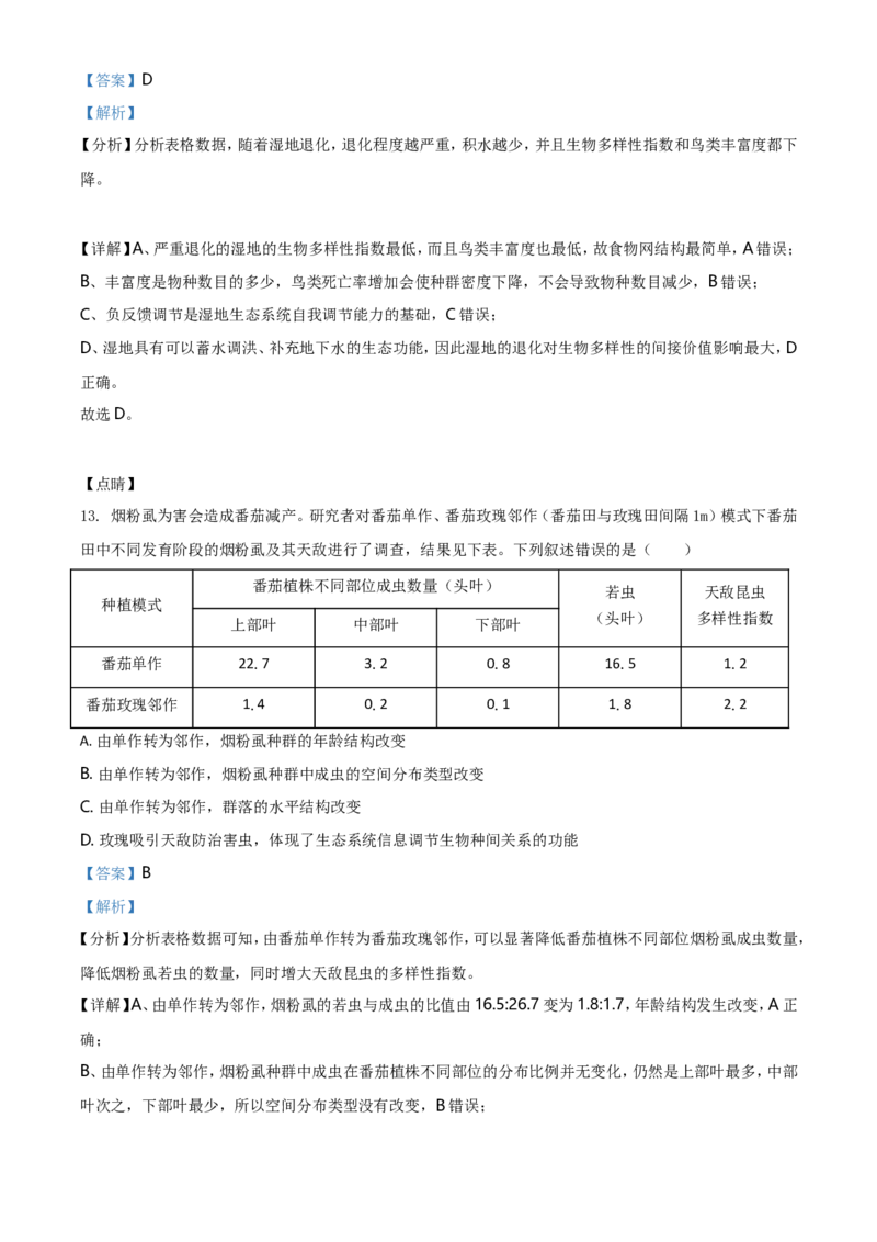 《2021年河北高考生物试卷（新高考）（解析版）(1)_高考一二三轮复习_生物_2027年高考生物专项_2008年-2026年生物高考真题-G427_2021年高考_2021年新高考河北生物_A4Word版》第9页预览