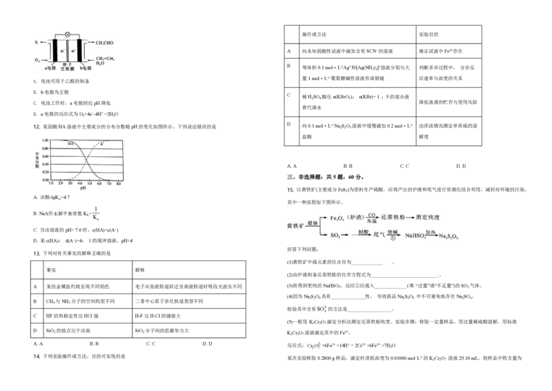 《2020年海南高考化学（原卷版）_高考一二三轮复习_化学_2026年-化学高考专项复习_2008年-2025年化学高考真题_2008-2020年高考_地方卷_海南高考化学2008-2020_A3word版_PDF版（赠送）》第2页预览