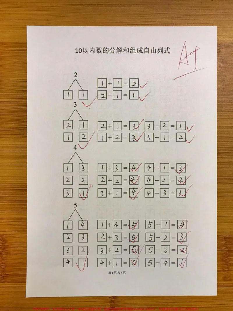 《一年级10以内数的分解及平十法分解式练习#每天学习一点点#家长收藏孩子受益#教育#知识点总结#小学数学解题技巧》第1页预览
