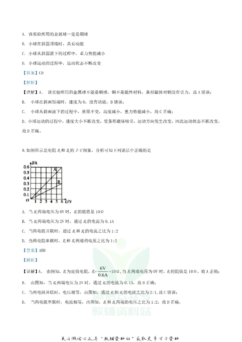 《2019辽宁省沈阳市中考物理真题及答案_初高中资料库_初中资料库（转存避免链接过期失效）_初中物理》第5页预览