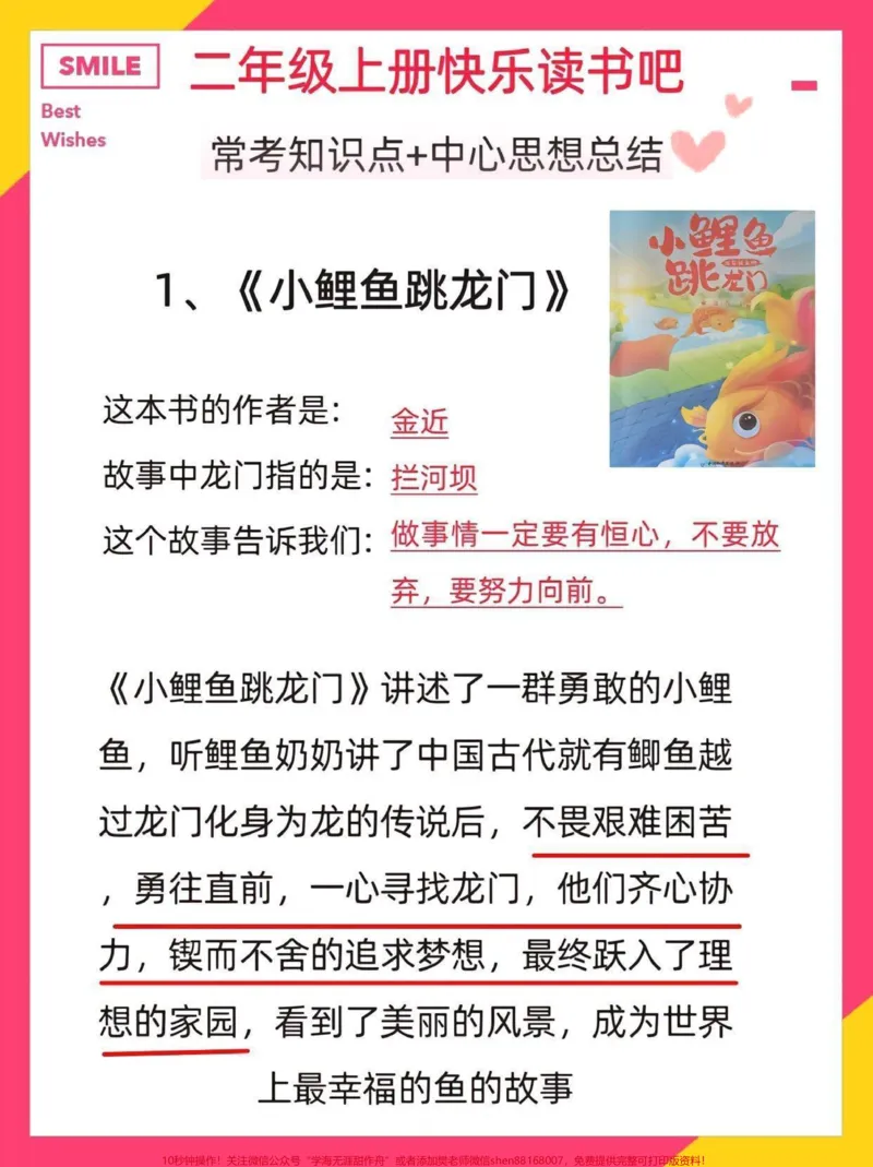 《一升二快乐读书吧中心思想总结。#每天学习一点点#语文#课外阅读#暑假#知识点总结》第2页预览