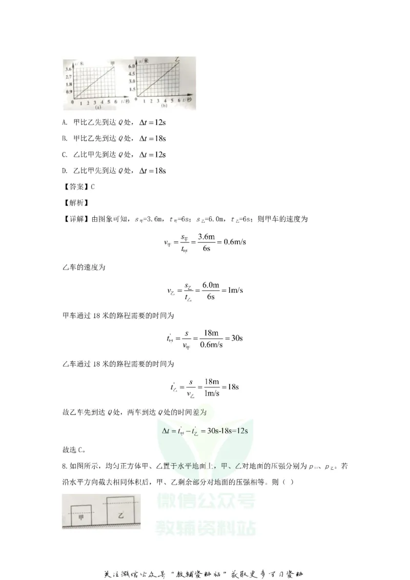 《2020上海闵行中考物理试题及答案_初高中资料库_初中资料库（转存避免链接过期失效）_初中物理》第3页预览