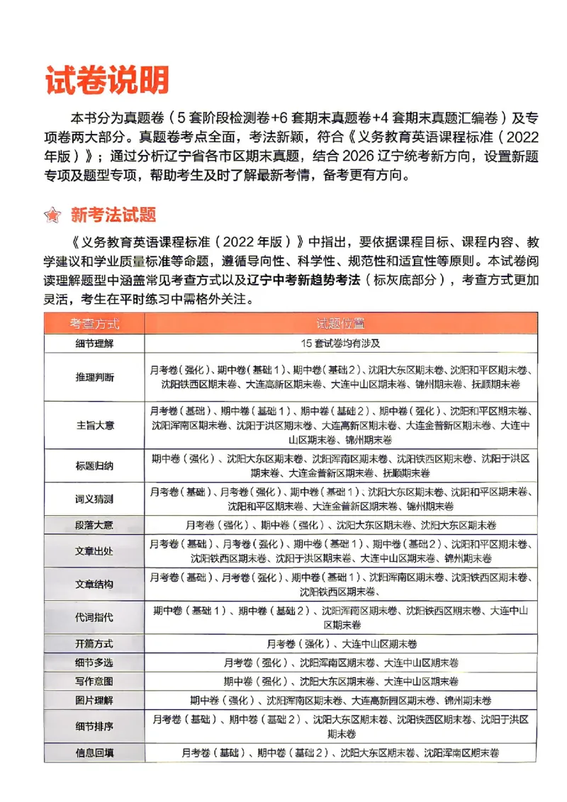 《8上英语SHNJ真题卷A4_2026秋初中教辅合集_2027学习之星_2027《学习之星•真题的逻辑》8上英语（沪教牛津）》第6页预览