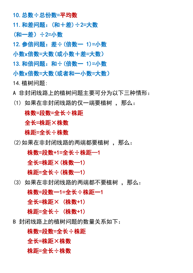 《四年级上册数学必背公式练习_4年级上册同步教辅_4上数学_四上数学通用重点必背＋专项》第3页预览