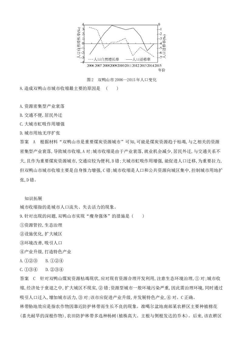 《1_专题十四　不同类型区域的发展_2024版教学资源包_2024版.新高考版地理.5·3A版_16_专题十四不同类型区域的发展_6_专题检测》第4页预览