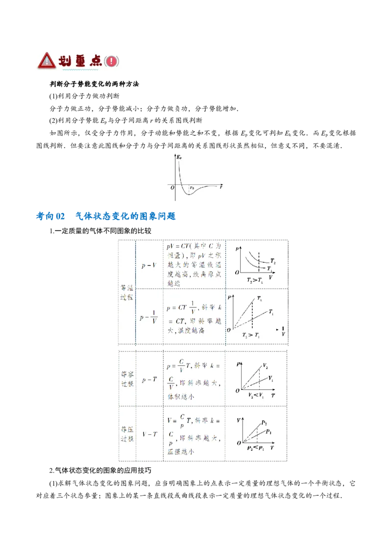 《专题12热学定律及能量守恒问题（讲义）（原卷版）(1)_2026版高中《二三轮复习+冲刺复习》》第4页预览