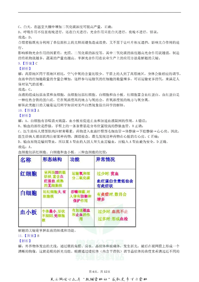 《2019四川省乐山市中考生物真题及答案_初高中资料库_初中资料库（转存避免链接过期失效）_初中生物》第6页预览