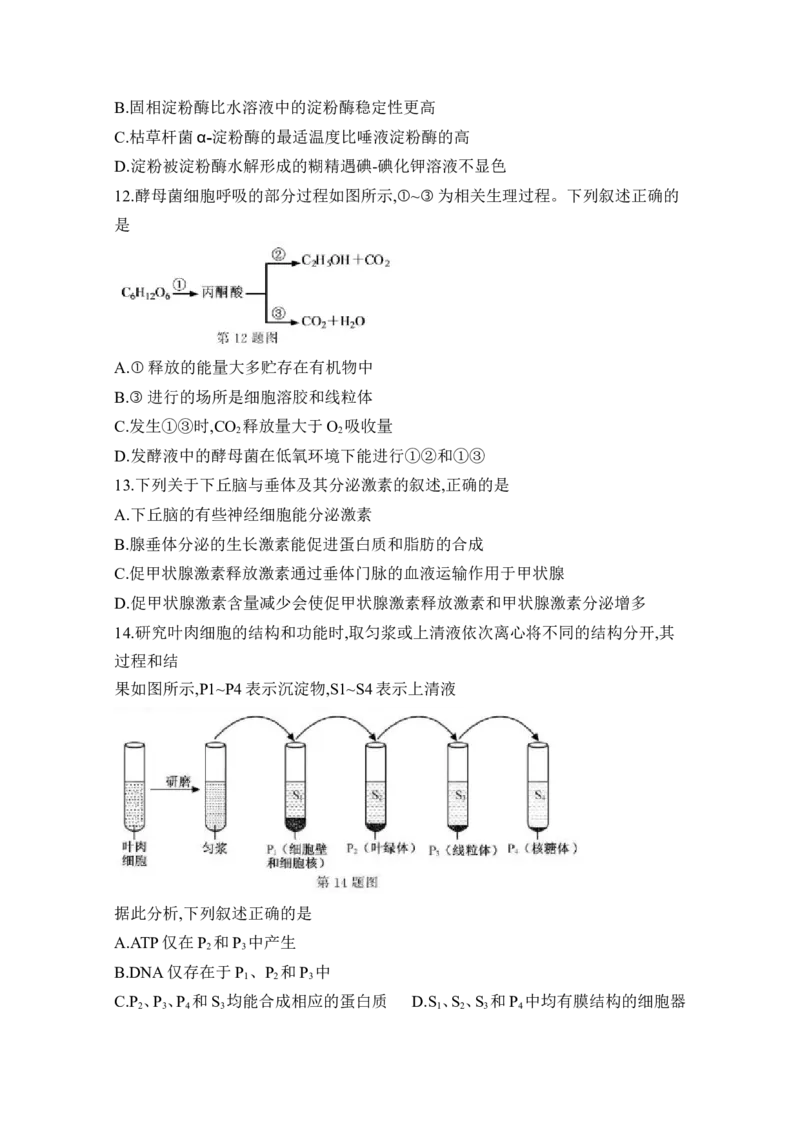 《2020年浙江省高考生物1月（原卷版）(1)_高考一二三轮复习_生物_2027年高考生物专项_2008年-2026年生物高考真题-G427_2008-2020年高考_地方卷_浙江高考生物08-21_A4word版》第3页预览