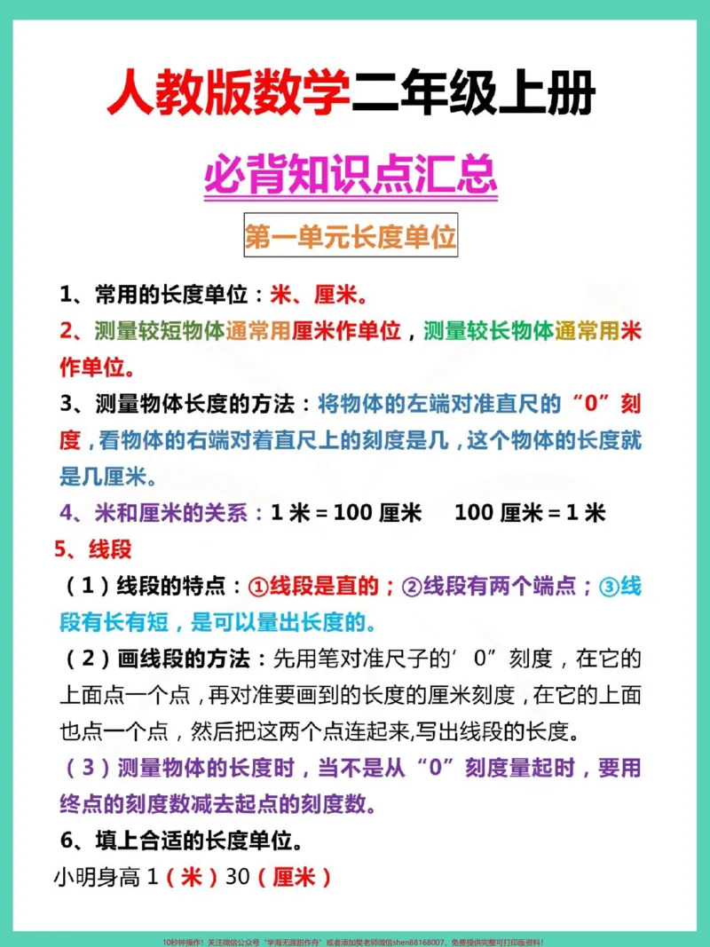《一升二数学知识点汇总。#一升二#数学#暑假#知识点总结#二年级数学》第2页预览