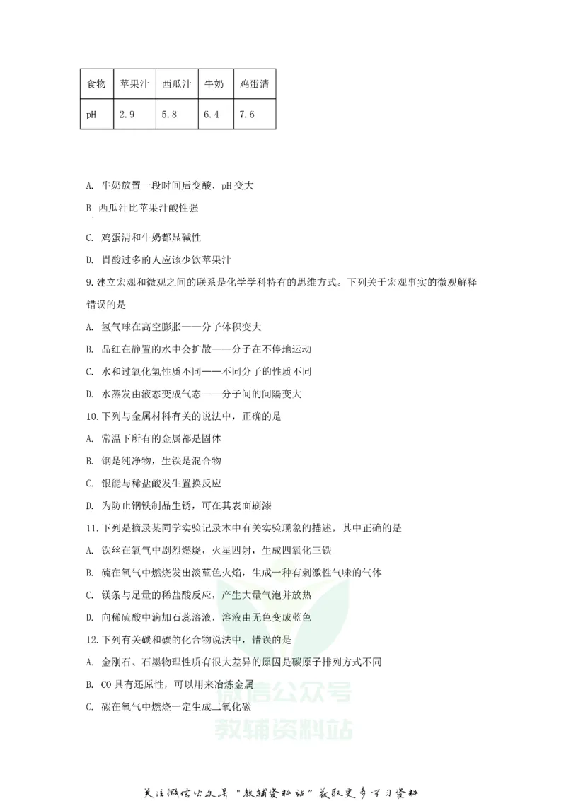 《2020山东省临沂市中考化学真题及答案_初高中资料库_初中资料库（转存避免链接过期失效）_初中化学》第3页预览
