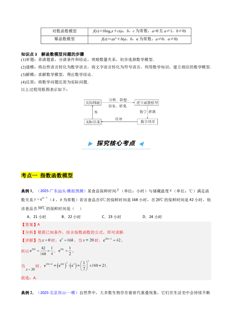 《第08讲函数模型及其应用（高效培优讲义）（教师版）_高考一二三轮复习_数学_2026年_2026年高考数学一轮复习考点精讲精练（新高考通用）-G58_2026版》第3页预览