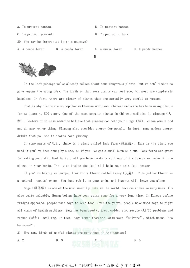 《2020湖北省黄石市中考英语真题及答案_初高中资料库_初中资料库（转存避免链接过期失效）_初中英语》第5页预览