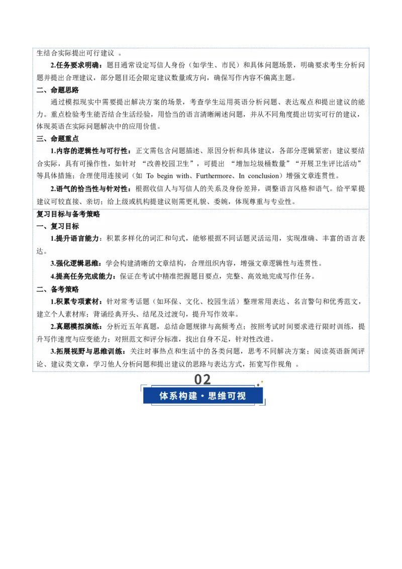 《第08讲建议信（复习讲义）（全国通用）（学生版）_高考一二三轮复习_英语_2026年_2026年高考英语一轮复习讲义+练习+课件（新教材新高考）-G55_2026版_第四部分写作》第3页预览