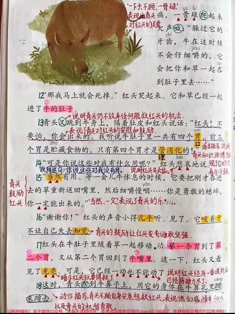 《三年级上册语文10.在牛肚子里旅行笔记。三年级上册语文第10课在牛肚子里旅行课堂笔记#三年级上册语文#课文笔记#随堂笔记#知识点总结#三年级语文重点归纳》第2页预览