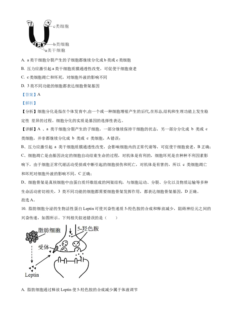 《2025高考江苏卷生物真题试卷（解析版）(1)_高考一二三轮复习_生物_2027年高考生物专项_2008年-2026年生物高考真题-G427_2025年高考_2025年高考江苏卷生物高考真题解析（参考版）》第6页预览